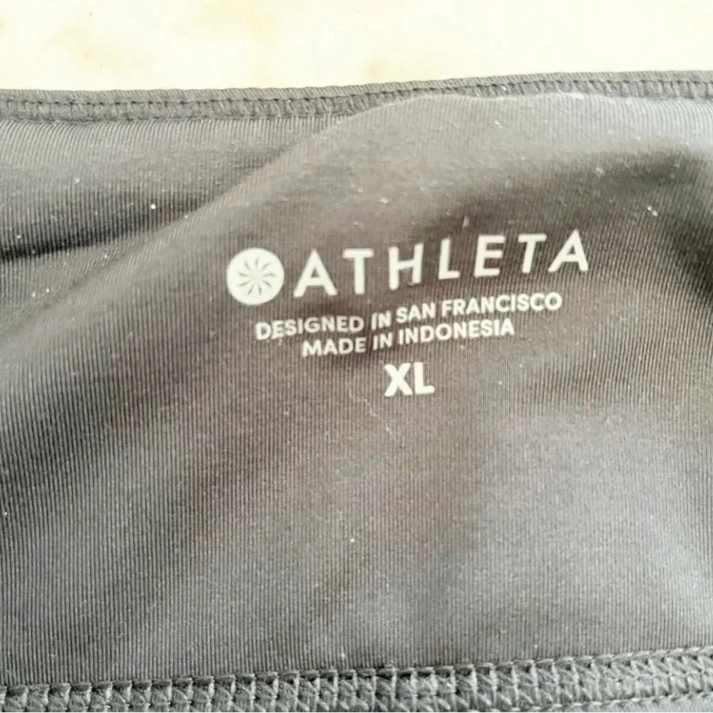 Athleta Black Laser Cut Run Skort Tennis Golf Pickleball Athletic XL